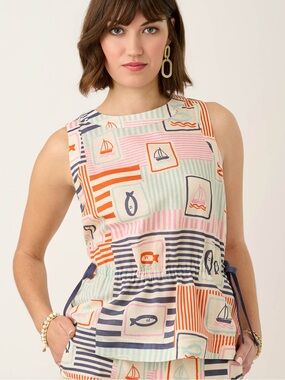 Spartina 449 Nadia Sleeveless Blouse Admiral